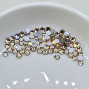 フラットバック VIVA12 プレシオサ SS12 ゴールドクオーツ F ラインストーン PRECIOSA