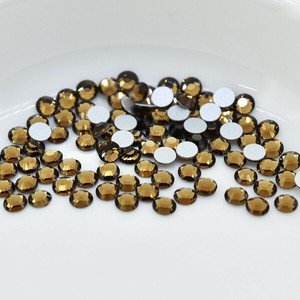 フラットバック VIVA12 プレシオサ SS8 スモークトパーズ ラインストーン PRECIOSA