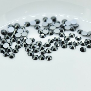 フラットバック VIVA12 プレシオサ SS6 ジェットヘマタイト F ラインストーン PRECIOSA