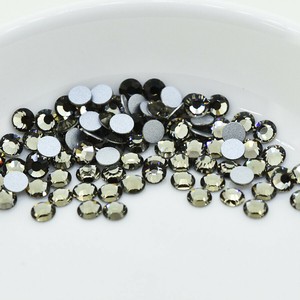 フラットバック VIVA12 プレシオサ SS7 ブラックダイヤ F ラインストーン PRECIOSA