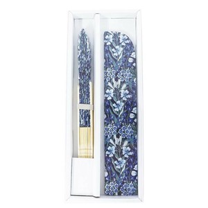 大西賢製販 Ripple×LIBERTY シェル扇子・扇子袋セット　ブーケ ネイビー SGF30-LIA10
