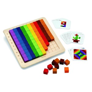 正規輸入品 プラントイ 木製玩具 ユニットリンクシリーズ カウンティングキューブ100 5468