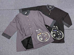 Button Shirt/Blouse Cat Flip Side Fleece 100% Cotton