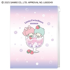 【先行受注】ファスナー付き6ポケットクリアファイル リトルツインスターズ50周年 サンリオ 予約〆10/19