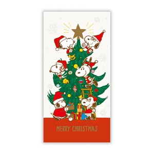 縦型祝儀封筒 スヌーピーツリーきょうだいII【クリスマス金封】