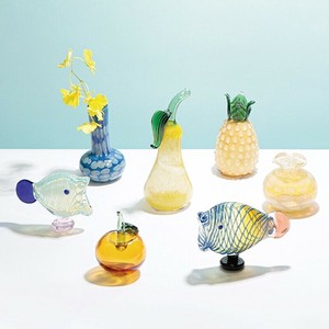 【東京かんかん】アートガラス フィッシュ 置物 オブジェ 魚