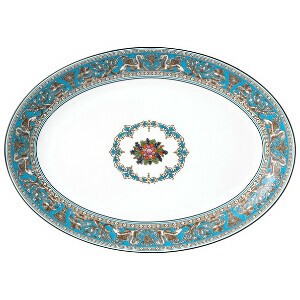 ウェッジウッド ( WEDGWOOD ) フロレンティーン ターコイズ オーバル ディッシュ 30cm 【国内正規品】