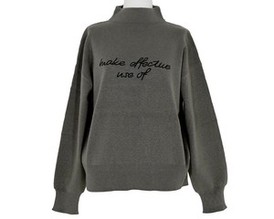 【★新商品 9月29日締切／10月中旬以降納品予定】ﾛｺﾞ刺繍ﾆｯﾄﾌﾟﾙｵｰﾊﾞｰ