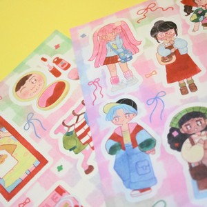 Rainbowholic x Chichilittle ファッションガールシールセット