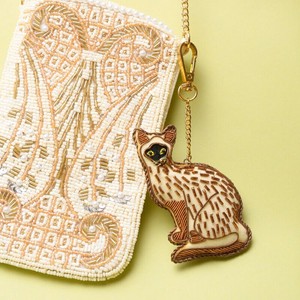 【東京かんかん】ザリ刺繍キーホルダー OUR BUDDY 犬&猫&うさぎ アニマル 動物