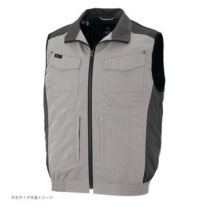 アイトス 空調服(R)　ベスト(男女兼用) シルバーグレー SS 30697