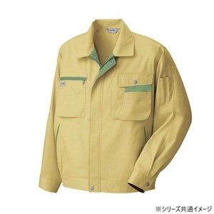 アイトス 長袖サマーブルゾン マスタード×オリーブ 4L 5320019