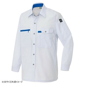 アイトス 長袖シャツ(男女兼用)(薄地) シルバーグレー 003 6L 5365