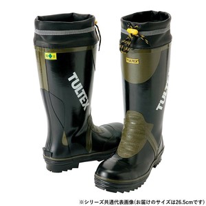 アイトス 4703  安全ゴム長靴(糸入り)  ブラック×OD  26.5cm