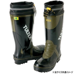 アイトス 4703  安全ゴム長靴(糸入り)  ブラック×OD  28.0cm