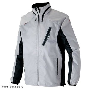 アイトス フードインジャケット(男女兼用) シルバーグレー×ブラック 4L 10301