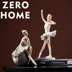 芸術的なバレエ少女の置物 - 様々な部屋の装飾に