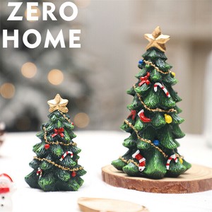 ミニクリスマスツリー レジン製 卓上デコ パーティー雰囲気アップ