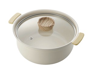 セラミックコーティング深型両手鍋 グリンデイwith(ウィズ) IH対応　18cm / 24cm