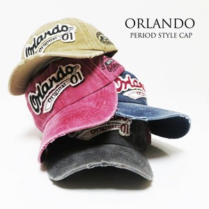 ■秋冬帽子■NEW■2025AW 秋 冬 ロック系ダメージビンテージロゴキャップ ORlANDO YT ￥2500