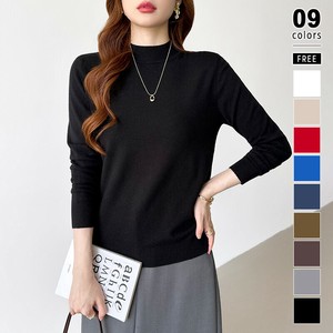 着回し力抜群！9色展開ニット ハイネックニット シンプルニット ハイネック ニット レディース 長袖