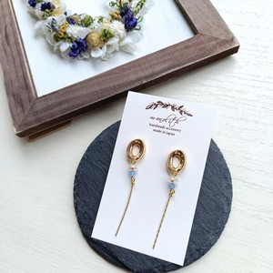 スリムチェーン【handmade】ピアス