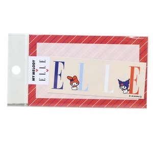 【ステッカー】ELLExマイメロディ＆クロミ ダイカットステッカー ロゴアート