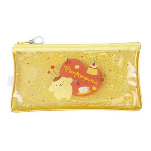 【ペンケース】ポムポムプリン キラキラフラットペンケース