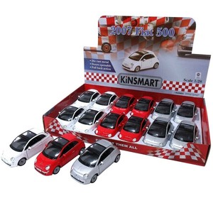 おもちゃ ミニカー KiNSMART ミニカー 1:28 フィアット500 2007 3色アソート No.201-602