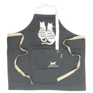 【エプロン】AND PACKABLE パッカブルエプロン PAP CAT-BK