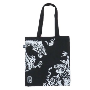 【トートバッグ】AND PACKABLE コットントートバッグ 龍虎