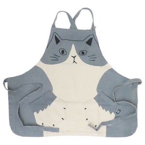 【エプロン】AND PACKABLE ギャットエプロン AP ハチワレ