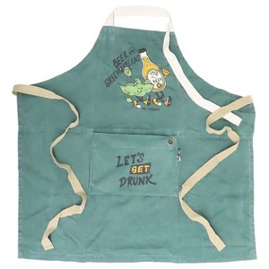 【エプロン】AND PACKABLE パッカブルエプロン PAP ビール＆エダマメ GR