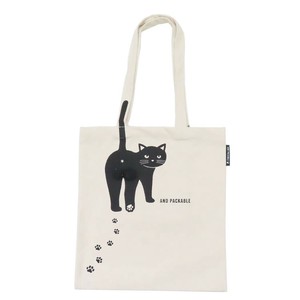 【トートバッグ】AND PACKABLE ニャンタマトートバッグ TB クロネコ NT