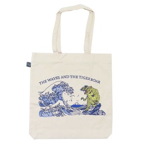 【トートバッグ】AND PACKABLE ツイルトートバッグ TB TIGER AND WAVES-NT