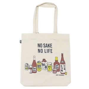 【トートバッグ】AND PACKABLE ツイルトートバッグ TB NO SAKE NO LIFE-NT