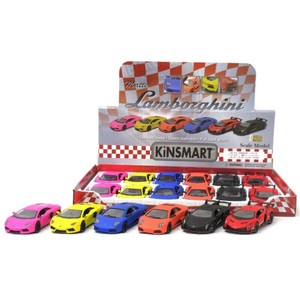 おもちゃ KiNSMART ミニカー 1:38　ランボルギーニ　マットカラーセット　3種×2色アソート　No.201-674