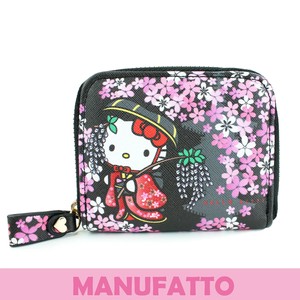 ハローキティ和柄　ミニワレット　(さくらん柄)
