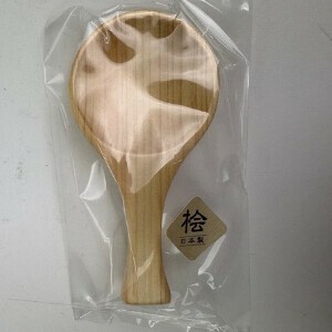 桧茶さじ　丸　日本製