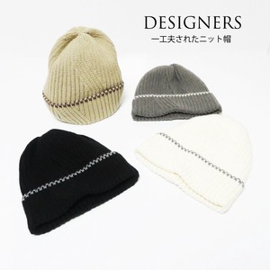 ■秋冬帽子■NEW■2025AW 秋 冬 ラインリブ編みデザインニットキャップ 伸縮ストレッチスタイル YT ￥2600