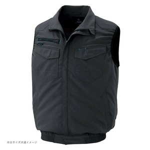アイトス 空調服(R)　ベスト(男女兼用) チャコール 5L 2997