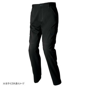 アイトス カーゴパンツ(ノータック)(男女兼用) ブラック S 2521