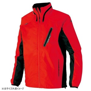 アイトス フードインジャケット(男女兼用) レッド×ブラック L 10301