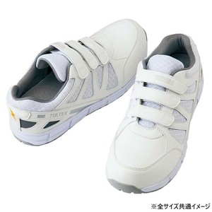 アイトス 51659  セーフティシューズ(耐油・耐滑・静電・面ファスナー)(男女兼用)  ホワイト  22cm