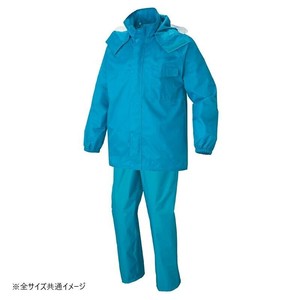アイトス レインスーツ ターコイズ 6L 562407