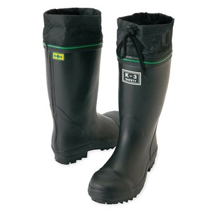 アイトス 58601  安全ゴム長靴(踏み抜き抵抗板入り)(K-3)  ブラック  26cm