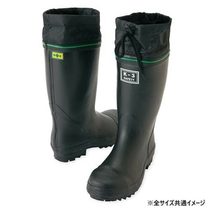 アイトス 58601  安全ゴム長靴(踏み抜き抵抗板入り)(K-3)  ブラック  26.5cm
