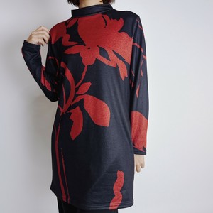 T-shirt Ladies fashion Long T-shirt Printed [A/W NEW]