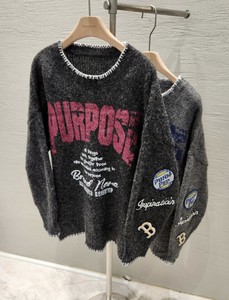 【2025秋冬新作】PURPOSEクラッシュニットセーター