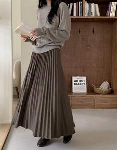 【2025秋冬新作】クラシックプリーツロングスカート
